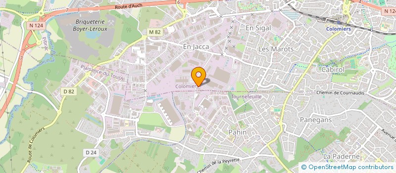 localisation de l'entreprise PYLONE TOULOUSE à COLOMIERS