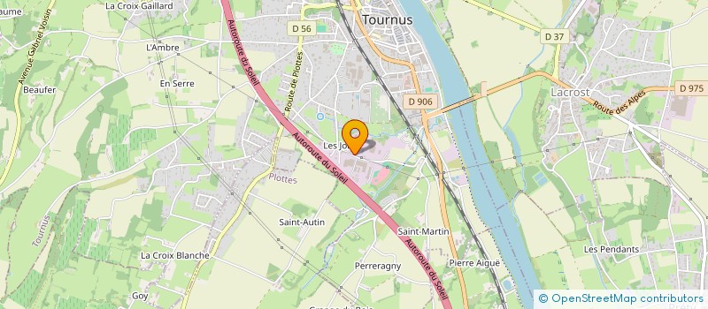 localisation de l'entreprise PYM 71  TOURNUS