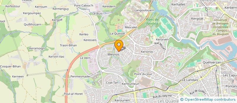 localisation de l'entreprise PYM  BREST