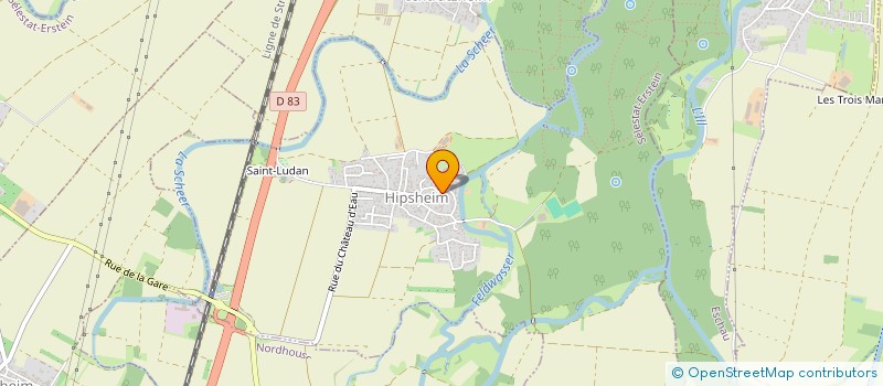 localisation de l'entreprise PYM  HIPSHEIM