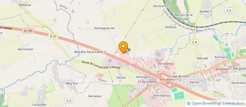 localisation de l'entreprise PYM2R à MELLAC