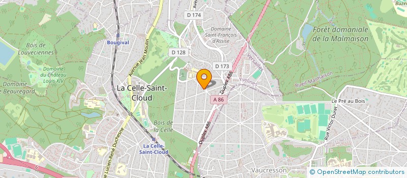 localisation de l'entreprise PYMM IMMOBILIER  LA CELLE-SAINT-CLOUD