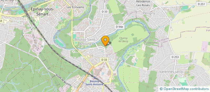 localisation de l'entreprise PYO-JEOK TAEKWONDO DOJANG  BOUSSY-SAINT-ANTOINE