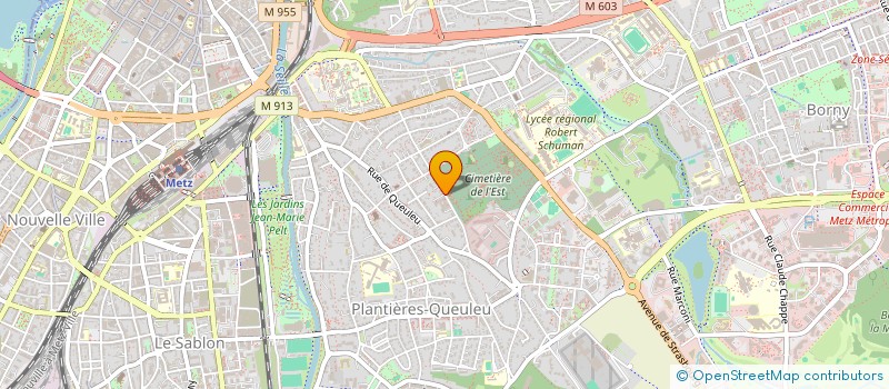 localisation de l'entreprise PYQ  METZ