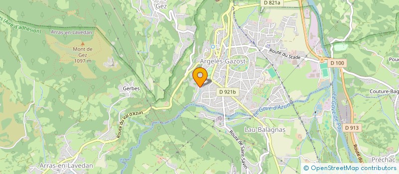 localisation de l'entreprise PYR'ELLES à ARGELES-GAZOST