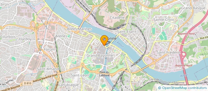 localisation de l'entreprise PYRADOUR à BAYONNE