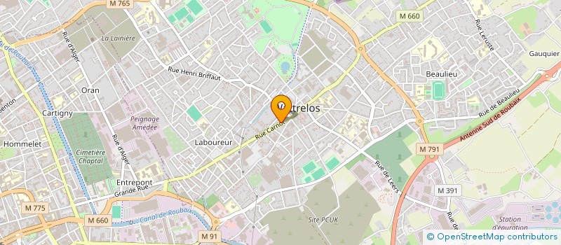 localisation de l'entreprise PYRAMI'D à WATTRELOS