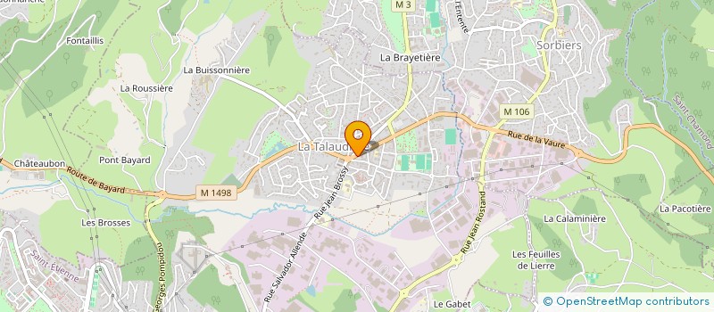 localisation de l'entreprise PYRAMID à LA TALAUDIERE
