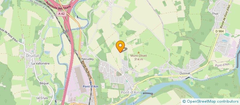 localisation de l'entreprise PYRAMIDE 1798  PONT-D'AIN