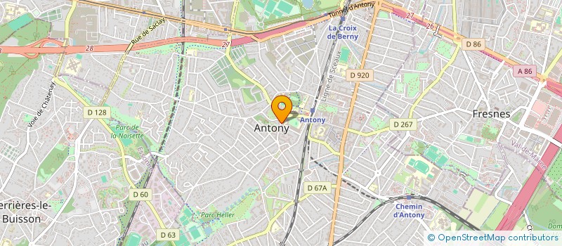 localisation de l'entreprise PYRAMIDE à ANTONY
