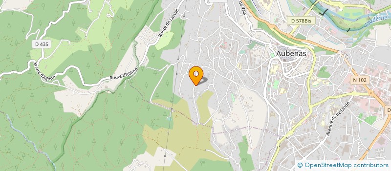 localisation de l'entreprise PYRAMIDE  AUBENAS