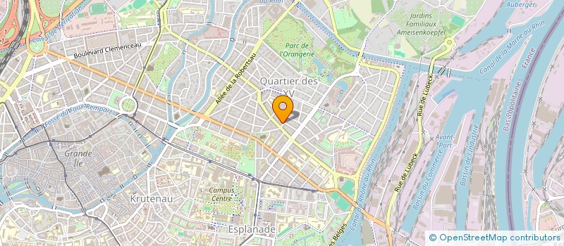 localisation de l'entreprise PYRAMIDE à STRASBOURG
