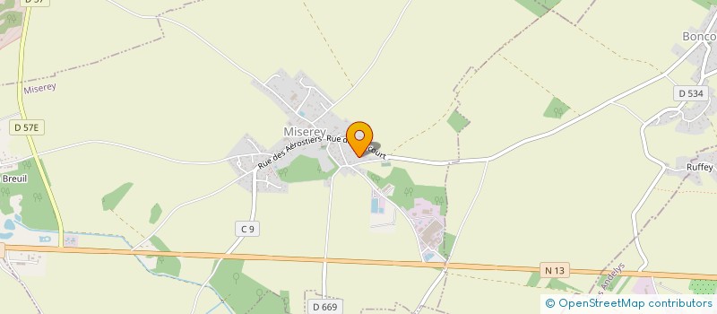 localisation de l'entreprise PYRAMIDE  LE VIEIL-EVREUX