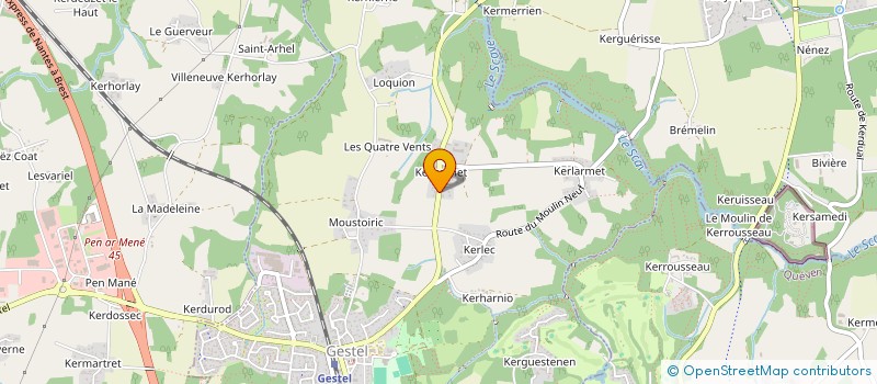 localisation de l'entreprise PYRAMIDE 56  GESTEL