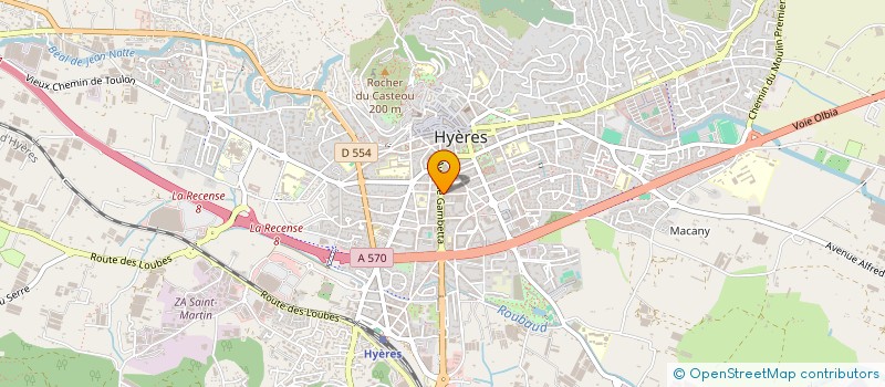 localisation de l'entreprise PYRAMIDE 83 à HYERES
