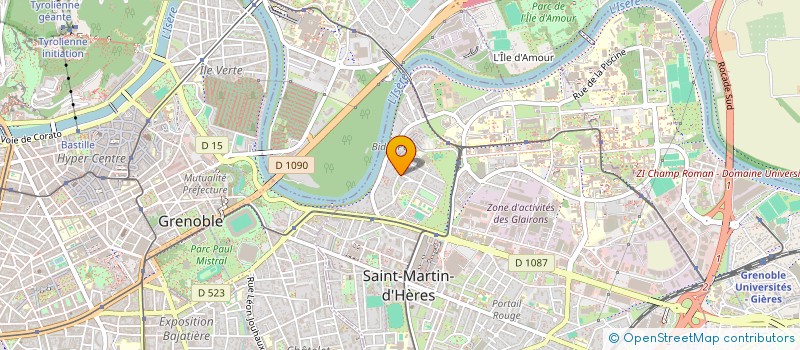 localisation de l'entreprise PYRAMIDE à SAINT-MARTIN-D'HERES