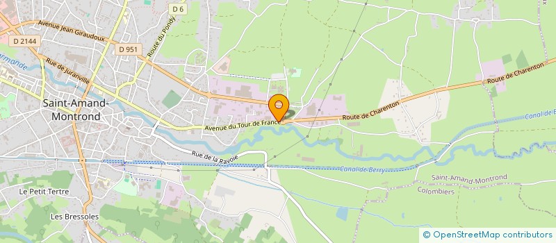 localisation de l'entreprise PYRAMIDE  SAINT-AMAND-MONTROND