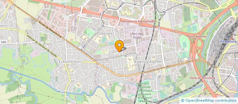 localisation de l'entreprise PYRAMIDE CO à STRASBOURG