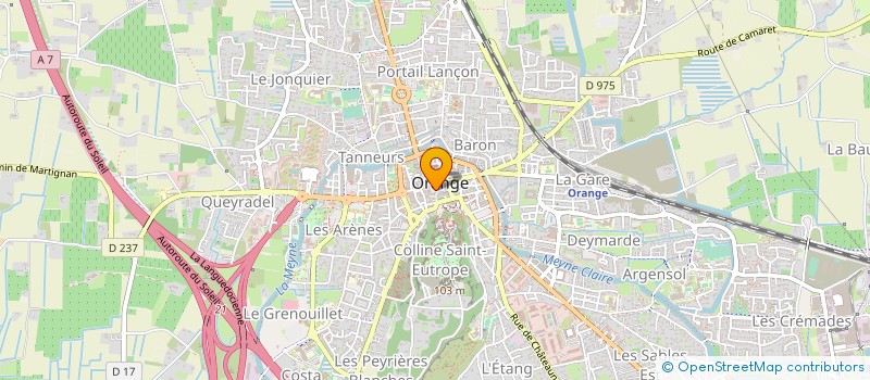 localisation de l'entreprise PYRAMIDE COIFFURE  ORANGE