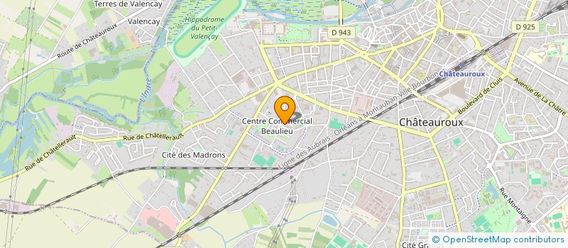 localisation de l'entreprise PYRAMIDE CONSTRUCTION à CHATEAUROUX