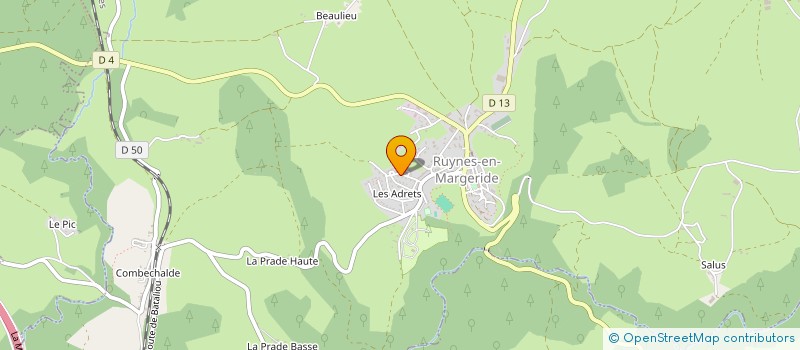 localisation de l'entreprise PYRAMIDE EUROPLATRE à RUYNES-EN-MARGERIDE