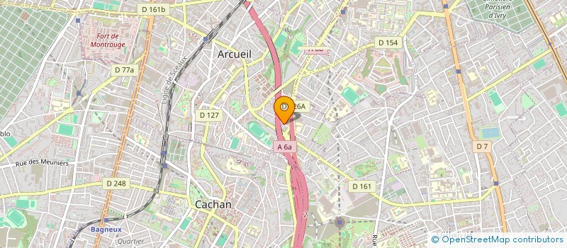 localisation de l'entreprise PYRAMIDE NETTOYAGE  ARCUEIL