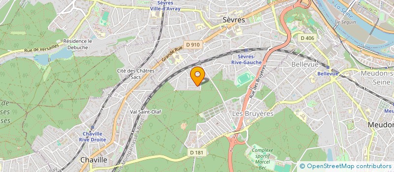localisation de l'entreprise PYRAMIDE RECORDS à SEVRES