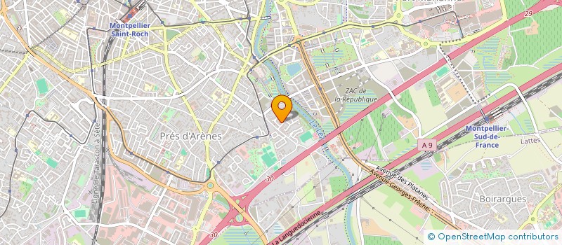 localisation de l'entreprise PYRAMIDE SARL à MONTPELLIER