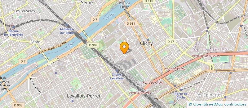 localisation de l'entreprise PYRAMIDE SERVICE à CLICHY
