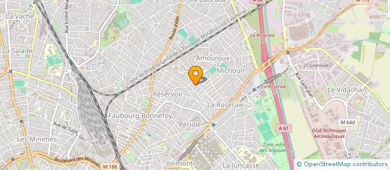 localisation de l'entreprise PYRAMIDE T à TOULOUSE