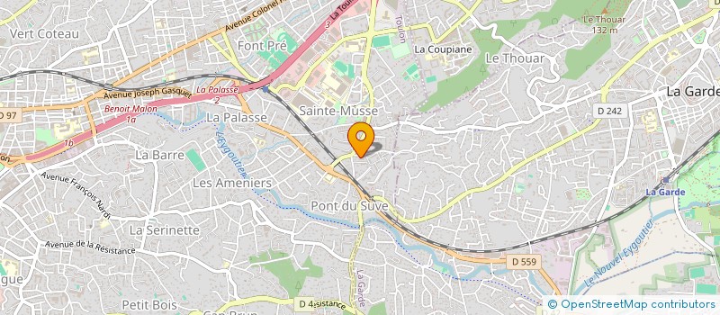 localisation de l'entreprise PYRAMIDES  TOULON