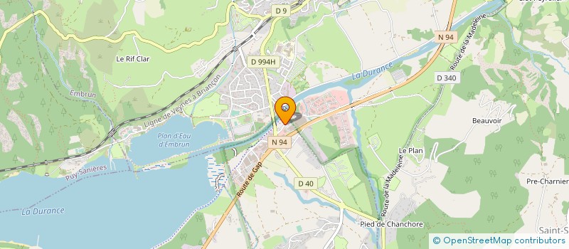 localisation de l'entreprise PYRANAS à EMBRUN