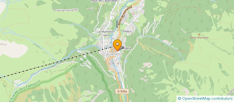 localisation de l'entreprise PYRANDOSKI à CAUTERETS