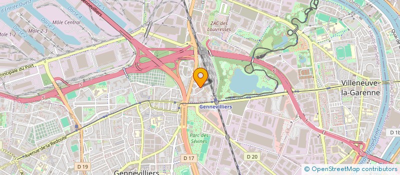 localisation de l'entreprise PYRANGA à GENNEVILLIERS