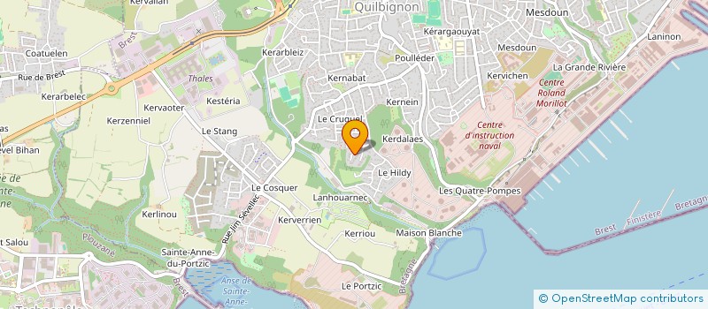 localisation de l'entreprise PYRANX à BREST