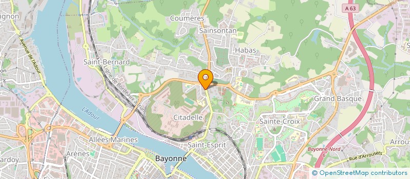 localisation de l'entreprise PYRE LAND AUTO à BAYONNE