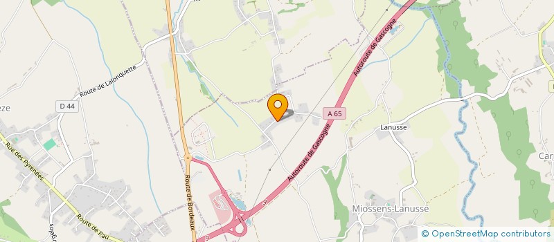 localisation de l'entreprise PYREN'2ELLES  MIOSSENS-LANUSSE