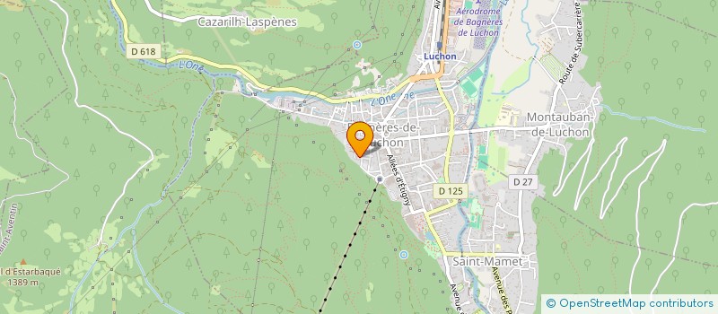 localisation de l'entreprise PYREN'AIR  BAGNERES-DE-LUCHON
