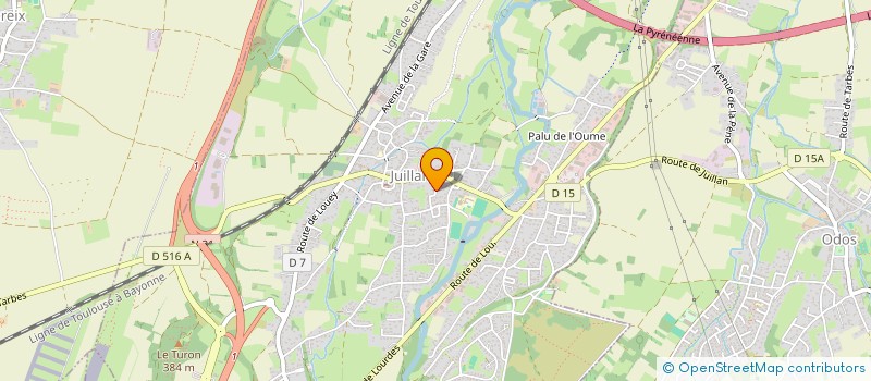 localisation de l'entreprise PYREN -ENVOL  JUILLAN