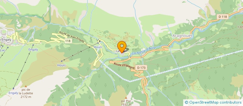 localisation de l'entreprise PYREN'EVENTS  ARAGNOUET