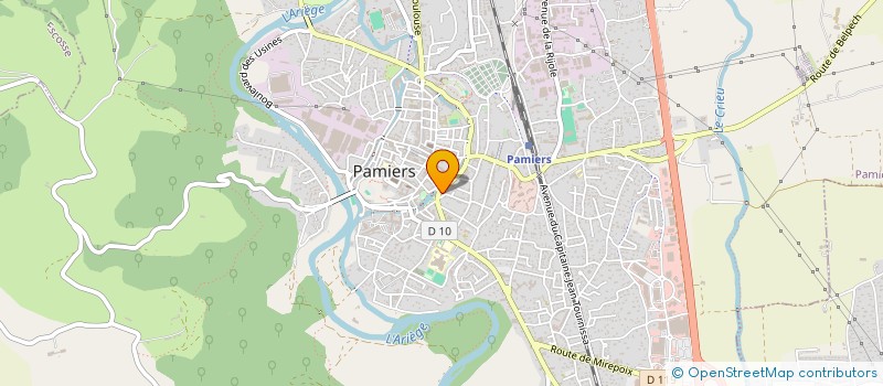localisation de l'entreprise PYREN GOLF à PAMIERS