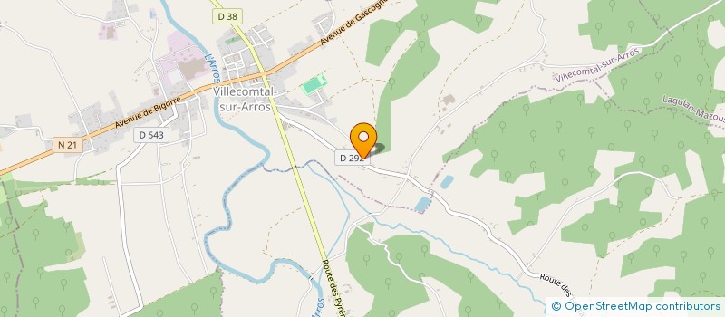 localisation de l'entreprise PYRENALPES  VILLECOMTAL-SUR-ARROS