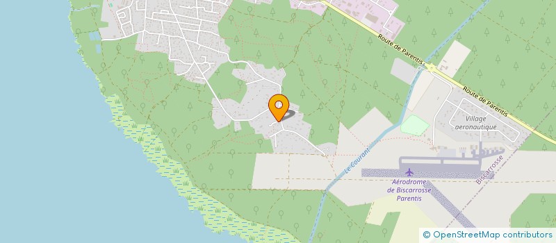 localisation de l'entreprise PYRENE  BISCARROSSE