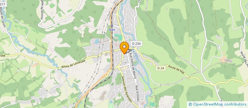 localisation de l'entreprise PYRENE A VELO  GAN