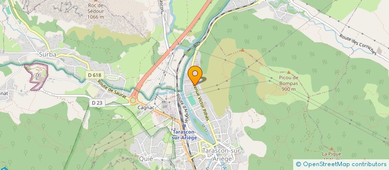 localisation de l'entreprise PYRENE AUTOMOT à TARASCON-SUR-ARIEGE