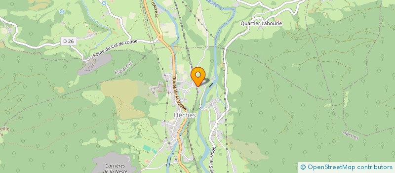 localisation de l'entreprise PYRENE VACANCES LOISIRS  HECHES