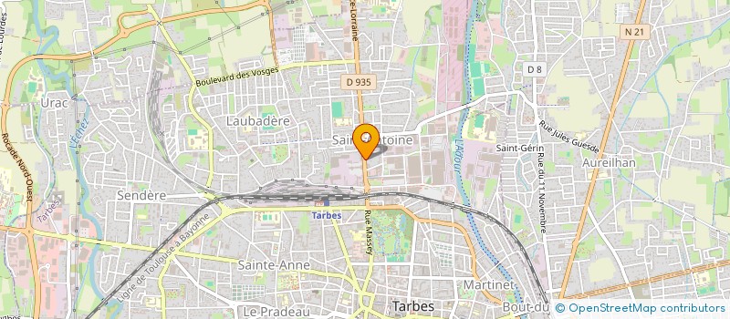 localisation de l'entreprise PYRENEA  TARBES