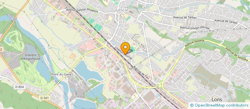 localisation de l'entreprise PYRENEA 64  LESCAR