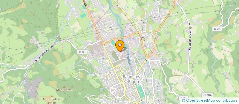 localisation de l'entreprise PYRENEANCE  BAGNERES-DE-BIGORRE