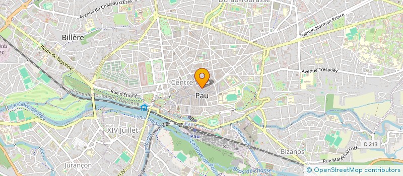 localisation de l'entreprise PYRENEENNE D'INVESTISSEMENT à PAU